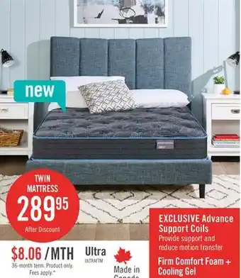The Brick Springwall Advance Ultra Tight Top Firm Twin Mattress offer
