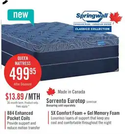 The Brick Springwall Sorrento Eurotop Firm Queen Mattress offer