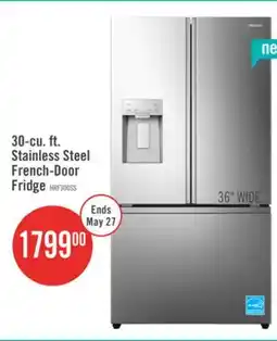 The Brick Hisense 36 30 Cu. Ft. French Door Refrigerator – Fingerprint Resistant Stainless Steel HRF300P7DSE offer