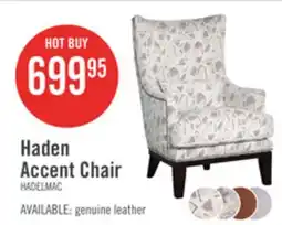 The Brick Haden 30 Chenille Fabric Accent Chair with Wood Base and Nailhead Trim - Limbu Mint Multicolour offer