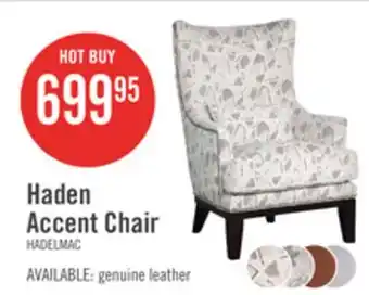 The Brick Haden 30 Chenille Fabric Accent Chair with Wood Base and Nailhead Trim - Limbu Mint Multicolour offer