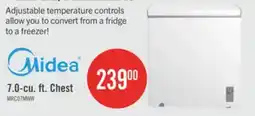 The Brick Midea 7 Cu. Ft. Convertible Chest Refrigerator-Freezer - MRC07M4CWW offer