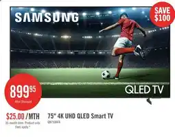 The Brick SAMSUNG 75 Q6F QLED Vision AI 4K UHD Smart Tizen OS TV (QN75Q6FAAFXZC) - 2025 Model offer