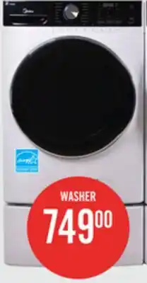 The Brick Midea 5.2 Cu. Ft. Front-Load High-Efficiency Washer - White - Stackable - MLH52N4AWW offer
