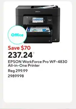 Staples EPSON WorkForce Pro WF-4830 All-in-One Printer offer