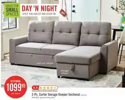 The Brick 2-Pc. Carter Storage Sleeper Sectional offer