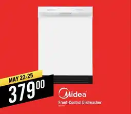 The Brick Midea 24 Front-Control Dishwasher with Interior Light - MDF24P2BWW offer