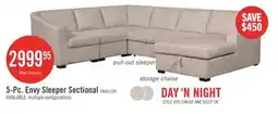 The Brick 5-Pc. Envy Sleeper Sectional offer