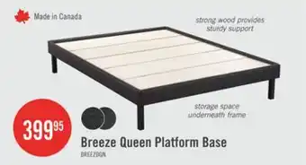 The Brick Breeze Queen Platform Base offer