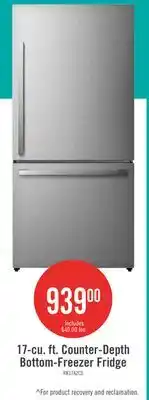 The Brick Hisense 31 17 Cu. Ft. Bottom-Mount Refrigerator offer