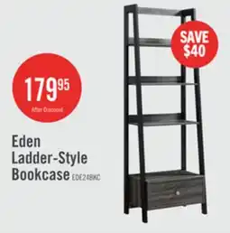 The Brick Eden 24 Ladder Style Open Bookcase with Drawer - Grey offer