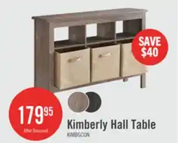 The Brick Kimberly 47.25 Hall Table with Three Baskets - Beige offer