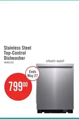 The Brick Hisense 24 48 dBA Built-In Top-Control Dishwasher - Stainless Steel - HDW63314SS offer