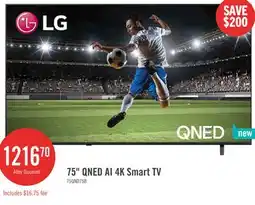 The Brick 75 QNED AI 4K Smart TV offer