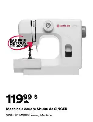Michaels Machine à coudre M1000 de SINGER offer