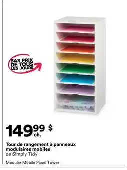 Michaels Tour de rangement à panneaux modulaires mobiles de Simply Tidy offer