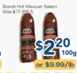 Oceans Fresh Food Market Brandt Hot Mexican Salami offer