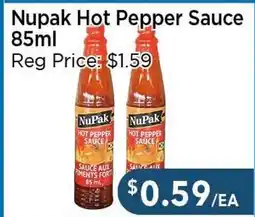 Blue Sky Supermarket Nupak Hot Pepper Sauce offer