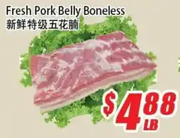 WinCo Food Mart Fresh Pork Belly Boneless offer