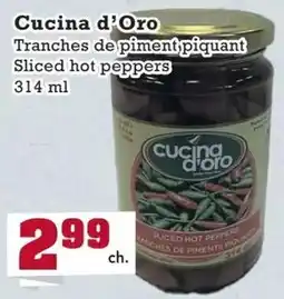 Frutta Si Cucina d'Oro Sliced hot peppers offer