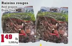 Frutta Si Red grapes offer