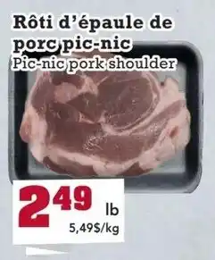 Frutta Si Pic-nic pork shoulder offer