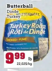 Frutta Si Butterball Dinde Turkey offer