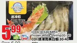 Terra Foodmart COOL OCEAN IMPEX Frozen White Shrimp30-40 offer