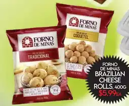 Fiesta Farms FORNO DE MINAS BRAZILIAN CHEESE ROLLS offer