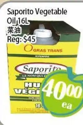 Food Depot Supermarket Saporito Vegetable Oil offer