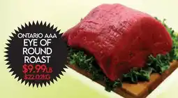 Fiesta Farms ONTARIO AAA EYE OF ROUND ROAST offer