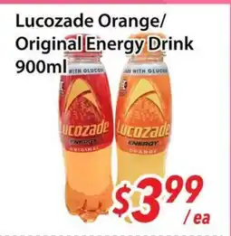 Bestco Food Mart Lucozade Orange/Original Energy Drink offer