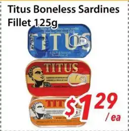 Bestco Food Mart Titus Boneless Sardines Fillet offer