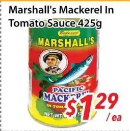 Bestco Food Mart Marshall's Mackerel In Tomato Sauce offer