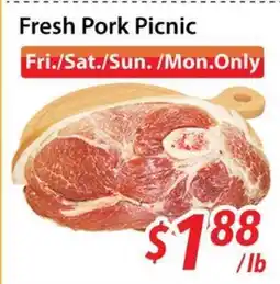 Bestco Food Mart Fresh Pork Picnic offer