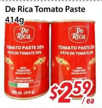 Bestco Food Mart De Rica Tomato Paste offer