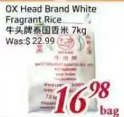 Tone Tai Supermarket OX Head Brand White Fragrant Rice offer
