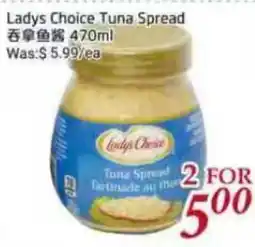 Tone Tai Supermarket Ladys Choice Tuna Spread offer