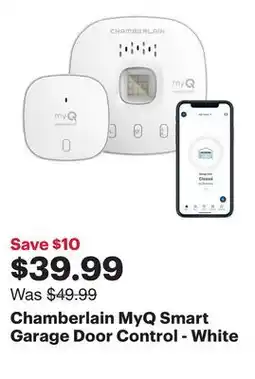 Best Buy Chamberlain MyQ Smart Garage Door Control - White offer