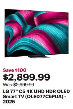 Best Buy LG 77 C5 4K UHD HDR OLED Smart TV (OLED77C5PUA) - 2025 offer