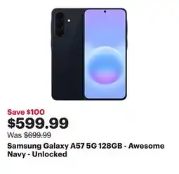 Best Buy Samsung Galaxy A57 5G 128GB - Awesome Navy - Unlocked offer