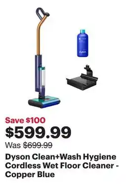 Best Buy Dyson Clean+Wash Hygiene Cordless Wet Floor Cleaner - Copper Blue offer