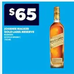 Real Canadian Liquorstore Johnnie Walker Gold Label Reserve offer