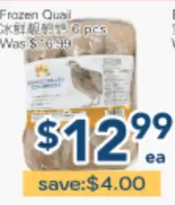 Oceans Fresh Food Market Frozen Quail offer