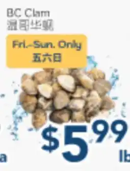 Oceans Fresh Food Market BC Clam offer
