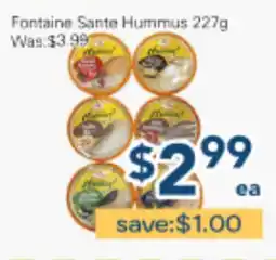 Oceans Fresh Food Market Fontaine Sante Hummus offer