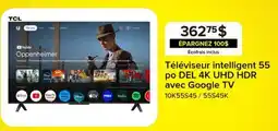 Leon's Téléviseur intelligent 55 po DEL 4K UHD HDR avec Google TV offer