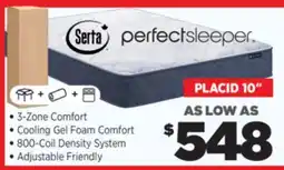 Surplus Furniture Serta Placid 10 Twin Mattress offer