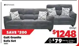 Surplus Furniture Galt Granite Sofa and Loveseat Set offer