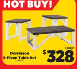 Surplus Furniture Dorrinson 3-Piece Table Set offer
